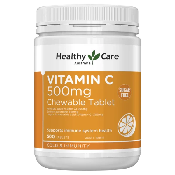 Healthy Care Vitamin C 500mg Chewable