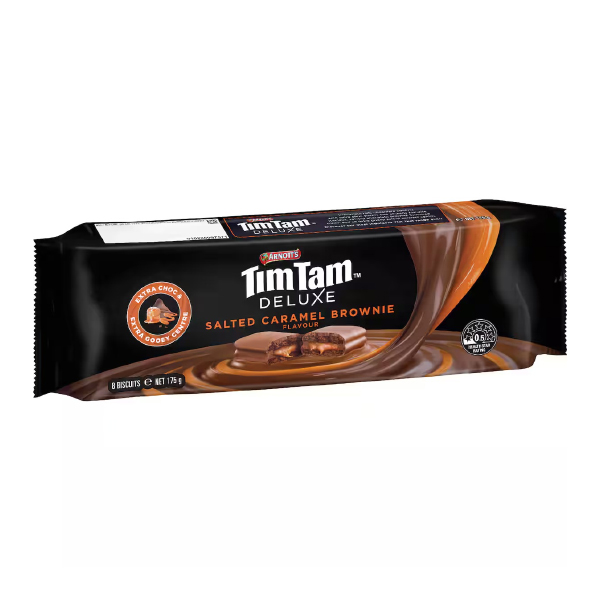 TimTam Deluxe Salted Caramel Brownie